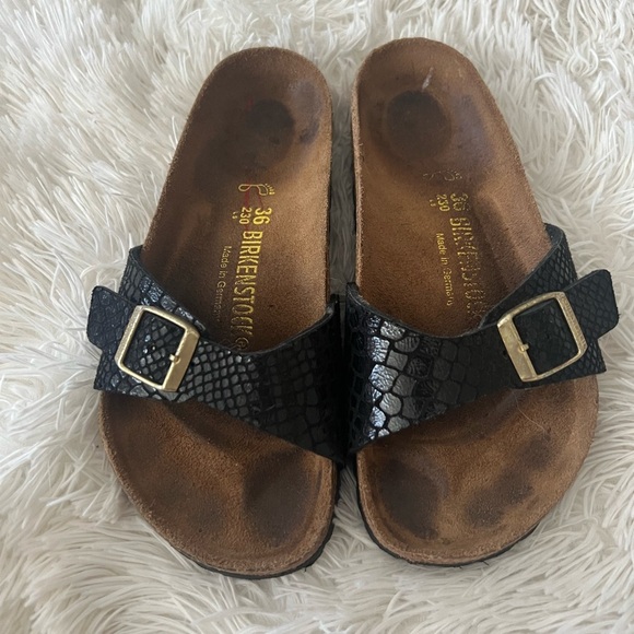 Birkenstock Shiny Snake Madrid Sandals - Women’s Size 5 - Picture 2 of 9